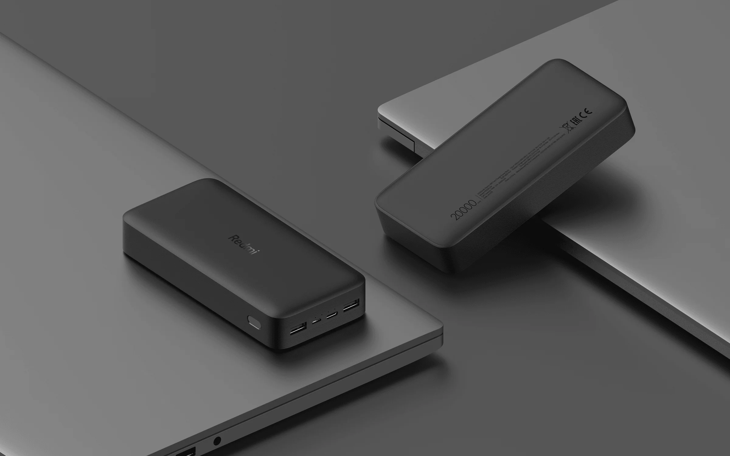 20000mAh REDMI 18W Fast Charge Power Bank Black - Image 5