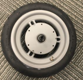 Sähköinen skootteri takapyörä-valkoinen - Image 2