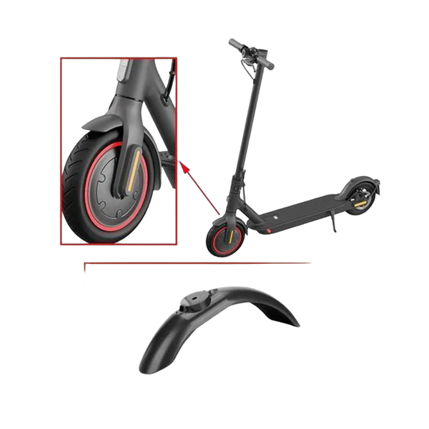 Etulokasuoja-Mi Electric Scooter-Musta