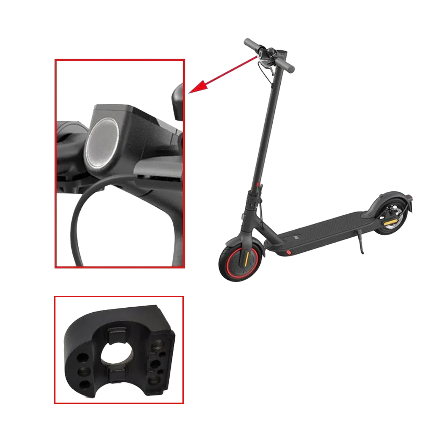Head Light Base-Mi Electric Scooter - Image 2