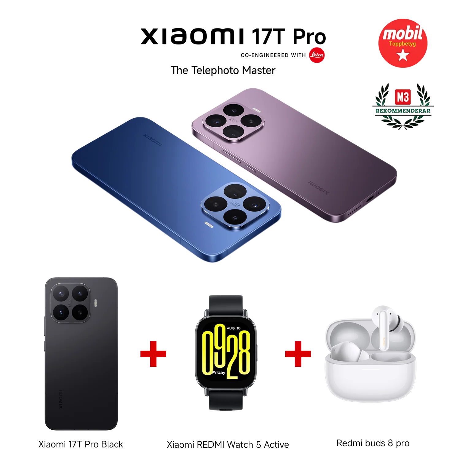 Xiaomi 17T Pro Bundle with REDMI Watch 5 Active + REDMI Buds 8 Pro - Image 3