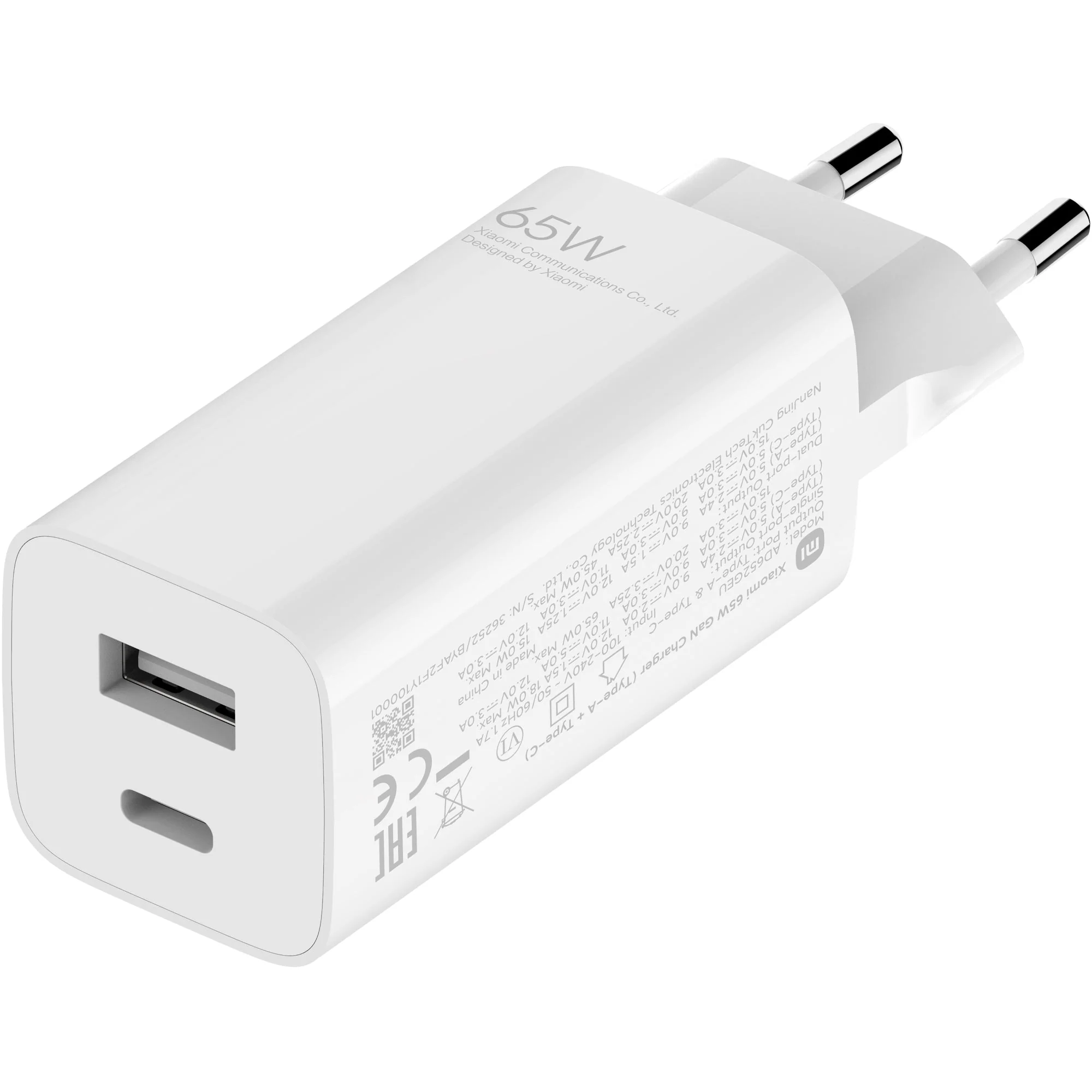 Xiaomi 65W GAN -laturi (tyyppi A + -tyyppi-C) - Image 2