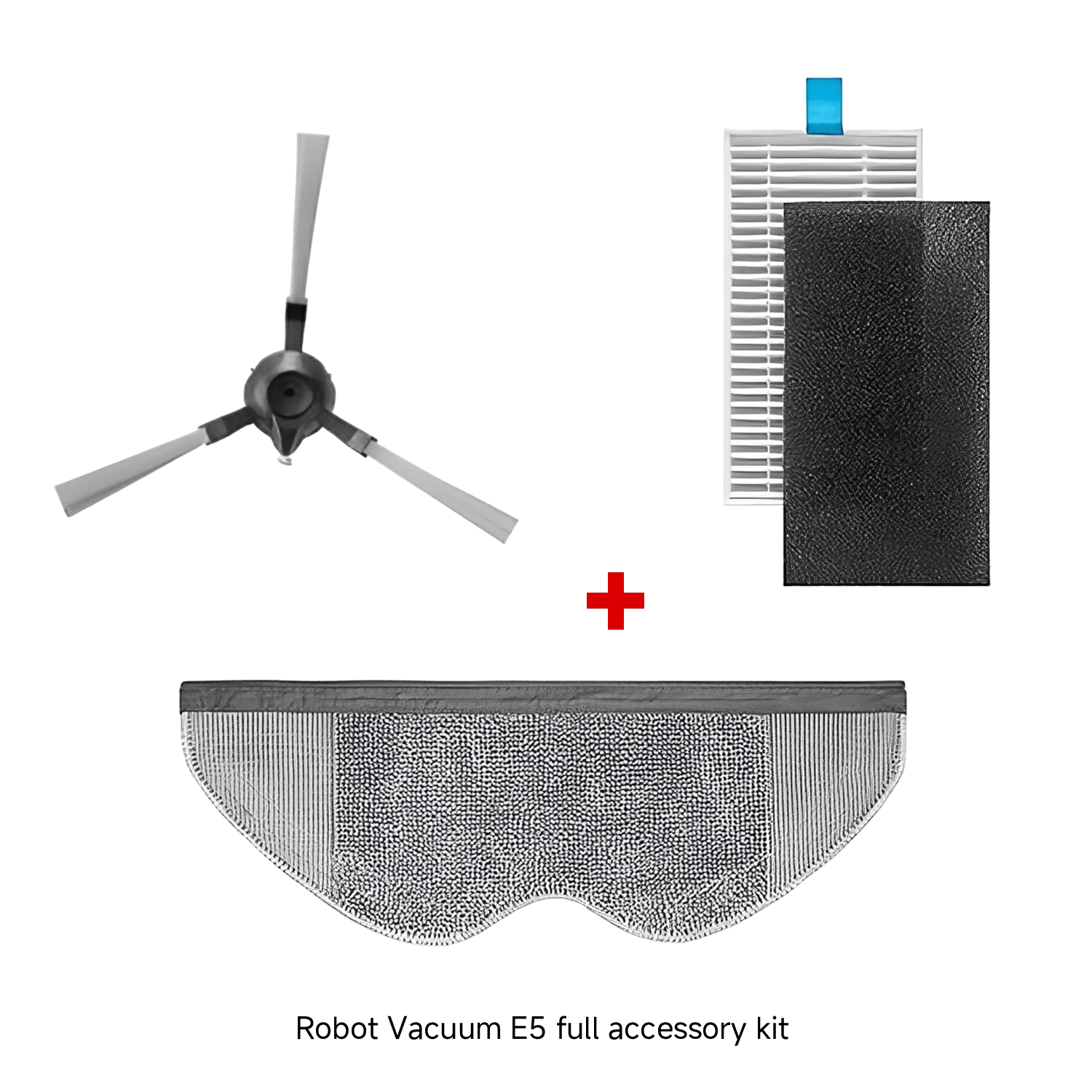 Xiaomi Robot Vacuum E5 Mop Pad + Robot Vacuum E5 Side Brush + Robot Vacuum E5 Filter