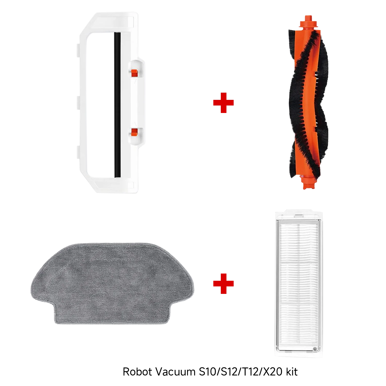 Xiaomi Robot Vacuum S10/S12/X20 Brush + Robot Vacuum S10/S12 Brush Cover + Robot Vacuum S10/S12/T12 Mop Pad + Robot Vacuum S10/S12/T12/X20 Filter - Image 6