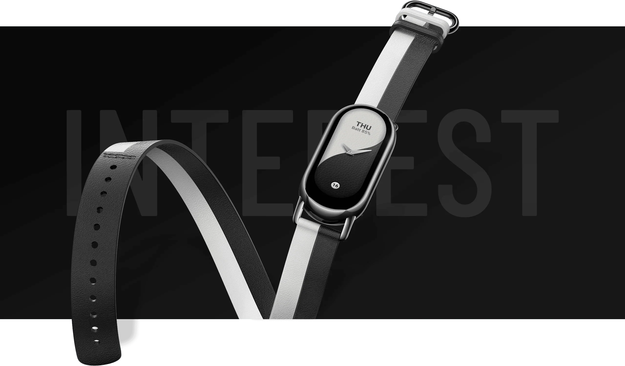 Xiaomi Smart Band 8/9 Double wrap Musta ja valkoinen - Image 4