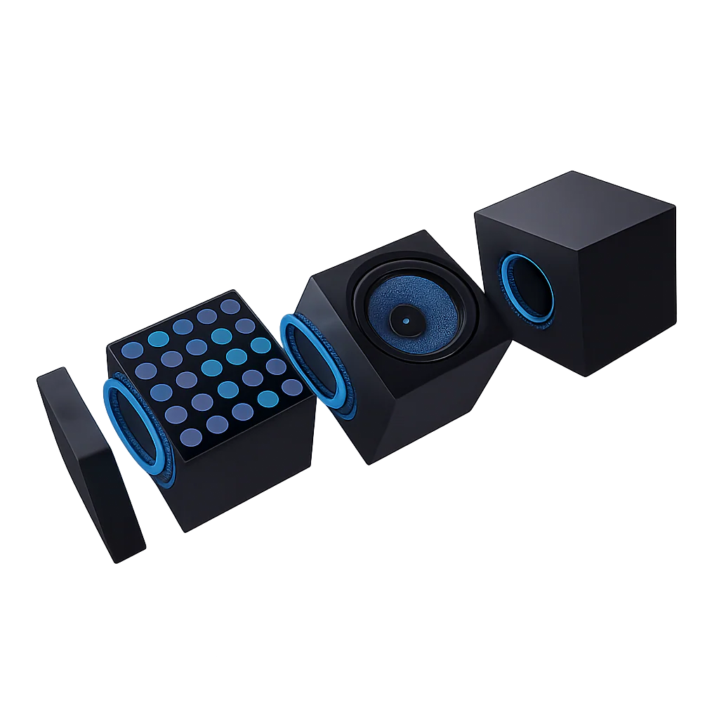 Yeelight Cube Smart Lamp - Light Gaming Cube Panel - Rooted Base + Cube Smart Lamp - Light Gaming Cube Panel - Expansion Pack + Cube Smart Lamp - Light Gaming Cube Matrix - Expansion Pack - Image 2