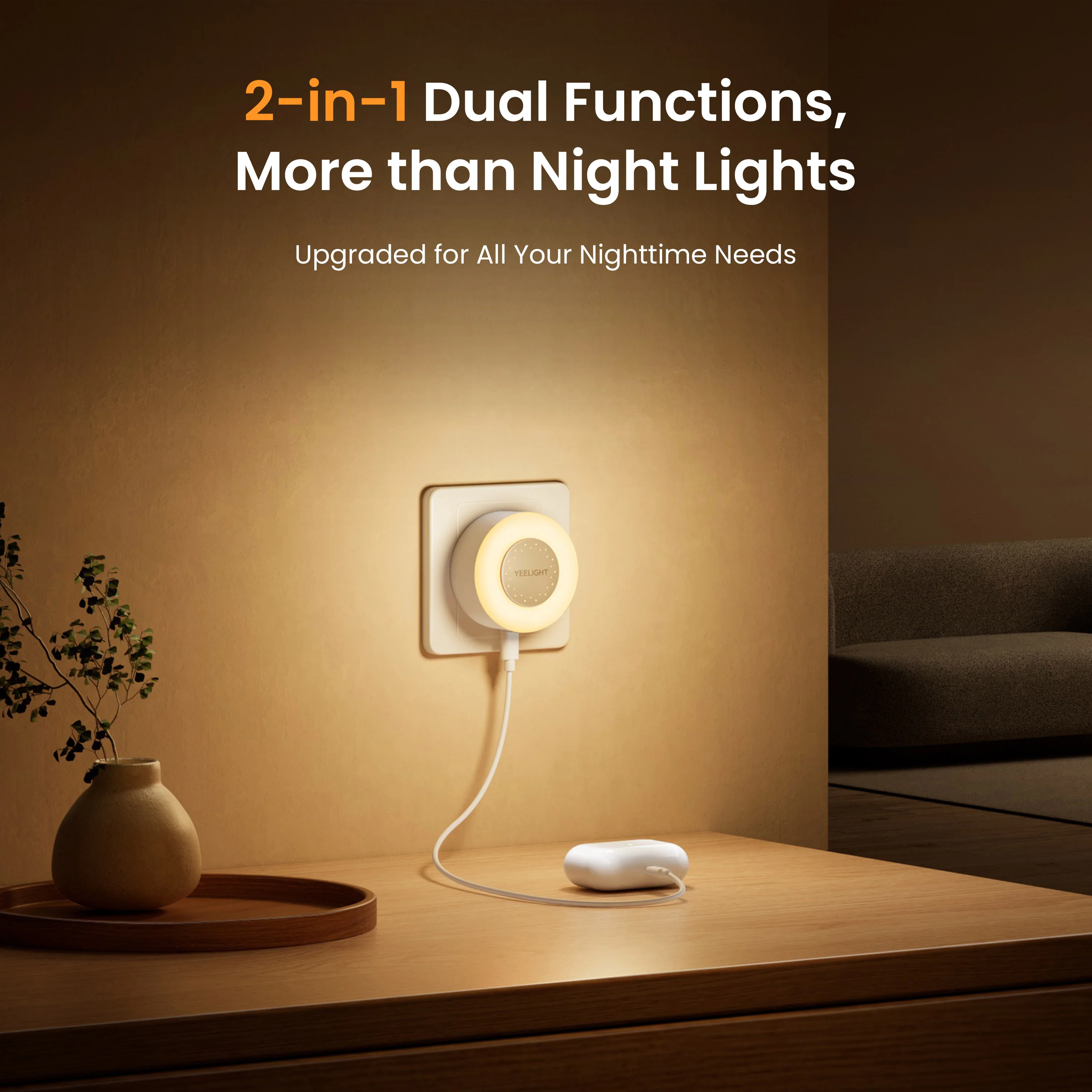 Yeelight USB-C Charger With Nightlight Function - Jelly 4 Plus - Image 2