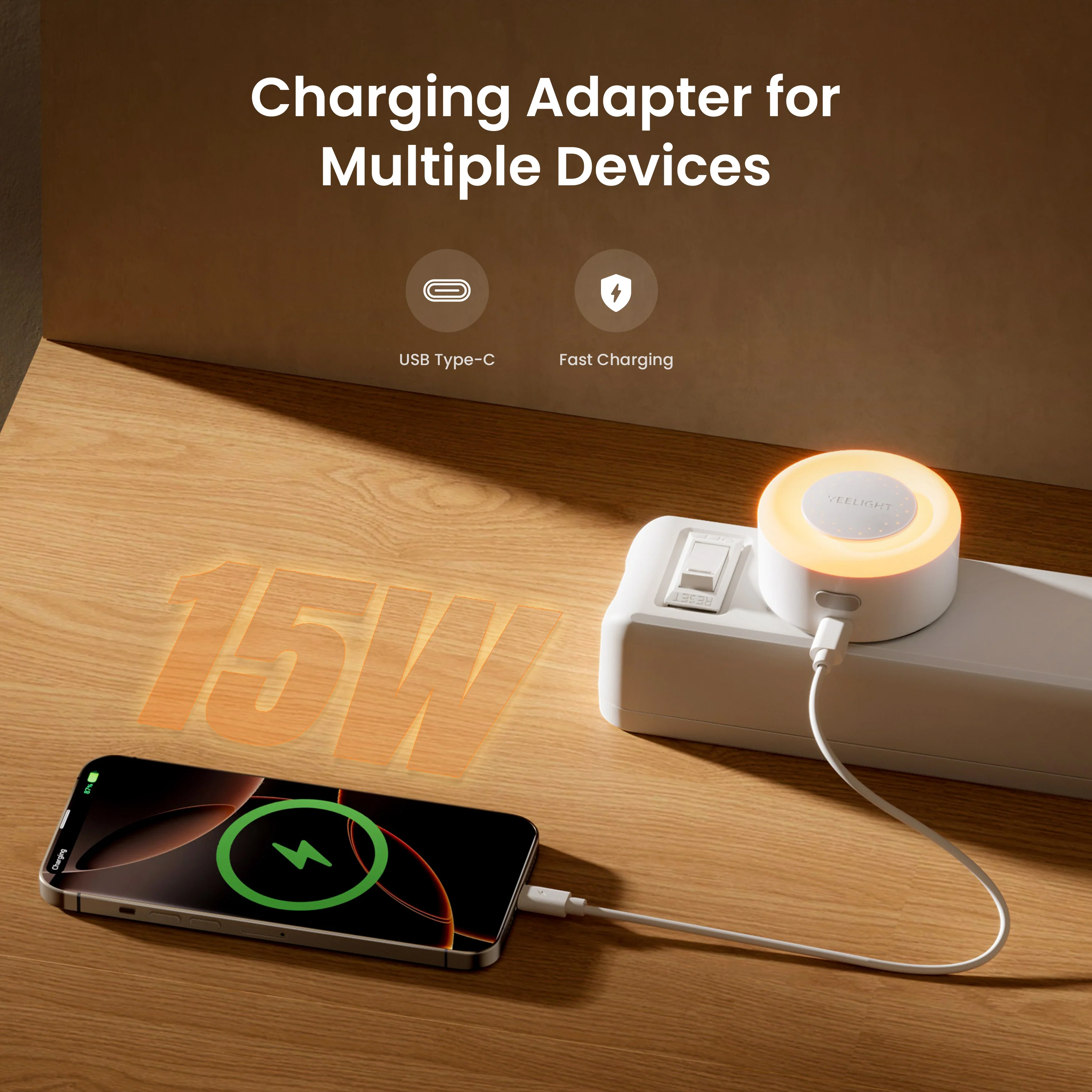 Yeelight USB-C Charger With Nightlight Function - Jelly 4 Plus - Image 3